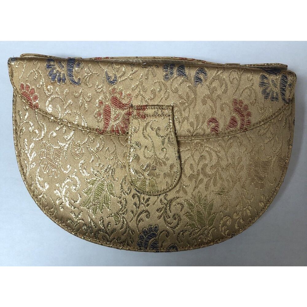 Vintage Paristyle Purse~Brocade Gold/Floral Evening, Dress, Night Out, Cocktail
